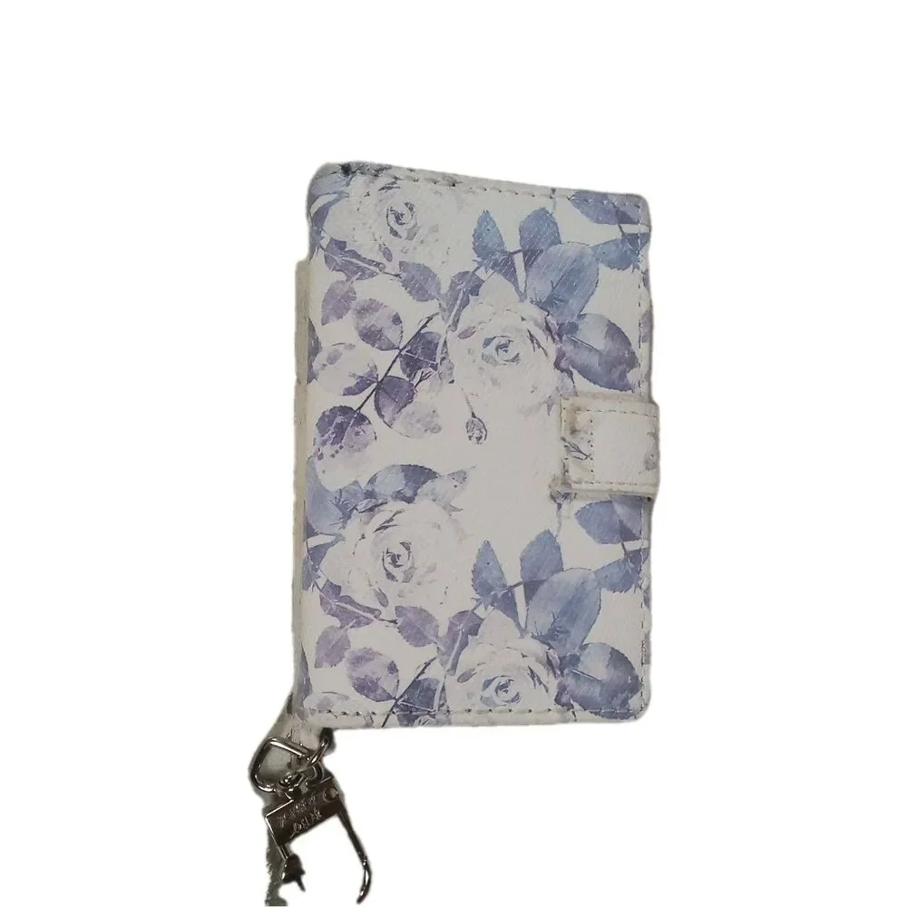 Betsey Johnson Purple White floral Mini Wallet